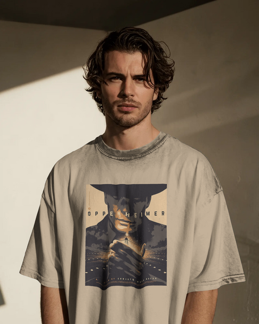 Japanese Action Noir Oversized T-Shirt | Edgy Graphic Streetwear Tee