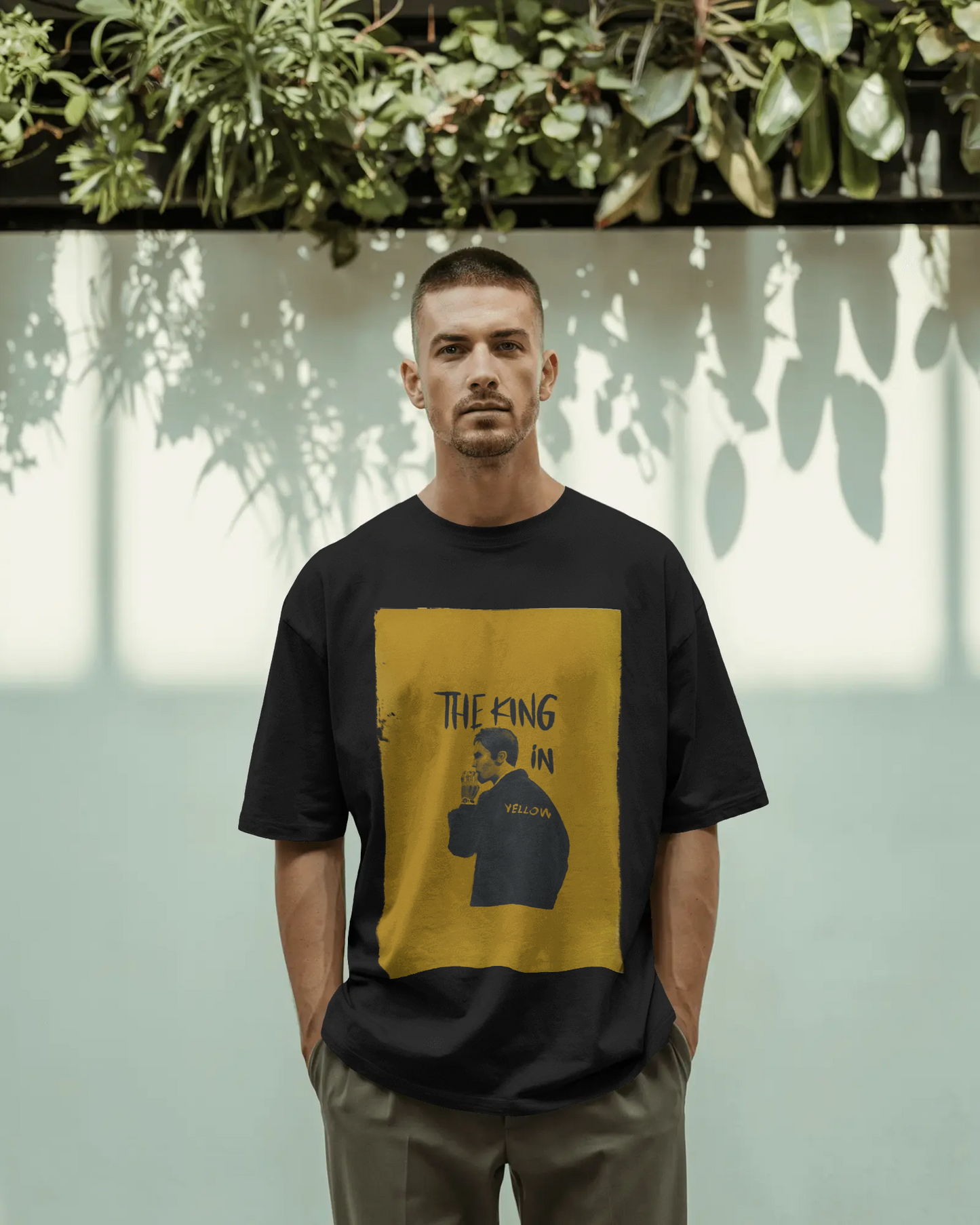 The King in Yellow Graphic Tee – Vintage-Inspired Minimalist T-Shirt