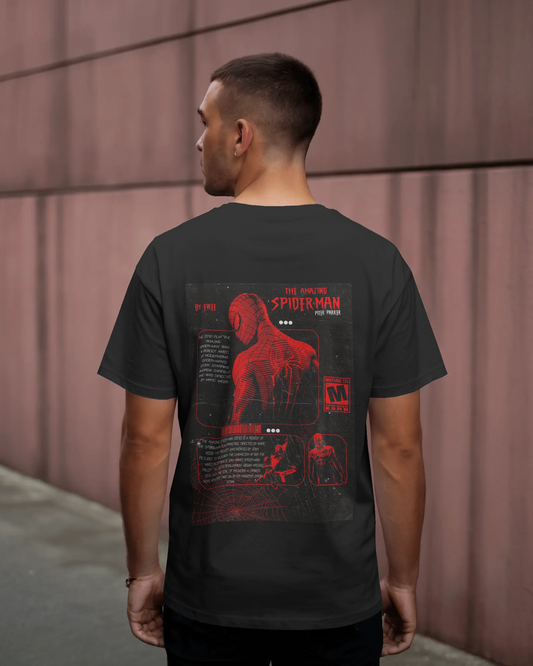The Amazing Spider-Man Retro Comic Graphic T-Shirt – Black Edition
