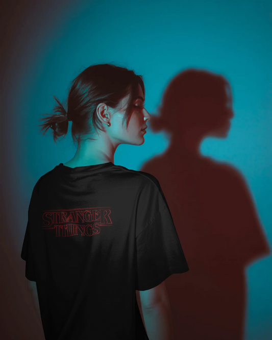 Stranger Things Minimal Logo Tee – Oversized Streetwear Edition