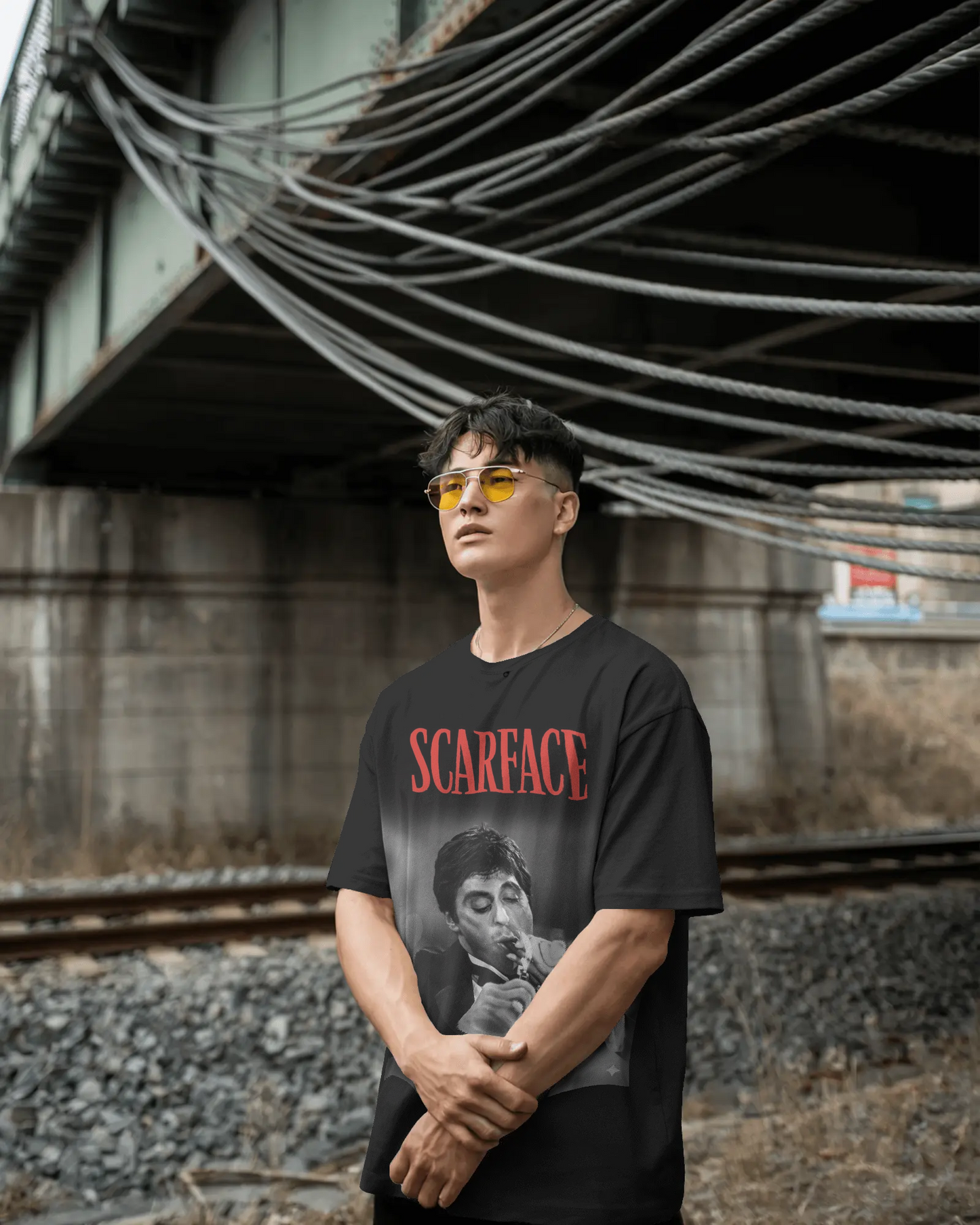 Scarface Classic Tony Montana Graphic Tee – Oversized Streetwear Fit